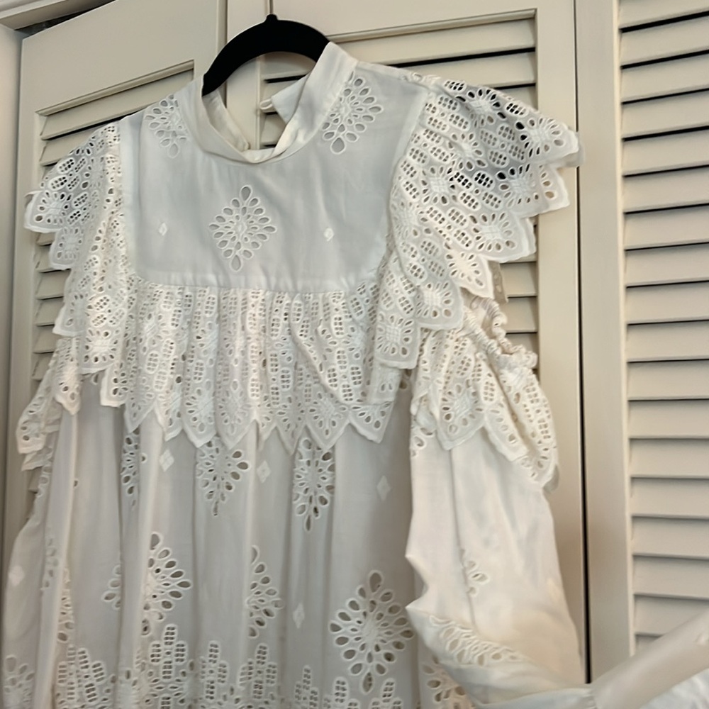 Sea New York, white, beautiful lace blouse with so much details - Picture 4 of 6